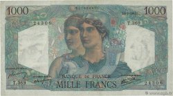 1000 Francs MINERVE ET HERCULE FRANCE  1947 F.41.18 TTB+