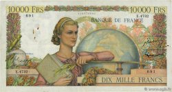 10000 Francs GÉNIE FRANÇAIS FRANKREICH  1953 F.50.65