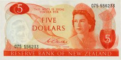 5 Dollars NOUVELLE-ZÉLANDE  1968 P.165b SPL
