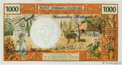 1000 Francs NUEVAS HÉBRIDAS  1970 P.20a SC+