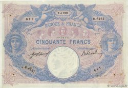 50 Francs BLEU ET ROSE FRANCE  1915 F.14.28