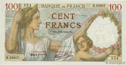 100 Francs SULLY FRANCE  1942 F.26.69 pr.NEUF