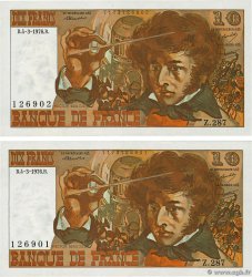 10 Francs BERLIOZ Consécutifs FRANCE  1976 F.63.18