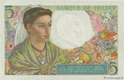 5 Francs BERGER FRANCE  1943 F.05.03 UNC