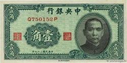 10 Cents CHINE  1940 P.0226 NEUF