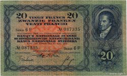 20 Francs SUISSE  1933 P.39d
