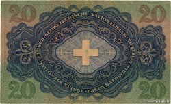 20 Francs SUISSE  1933 P.39d TB
