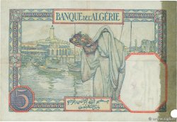 5 Francs ALGERIA  1941 P.077b q.BB