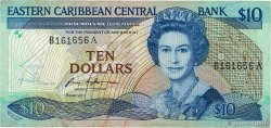 10 Dollars EAST CARIBBEAN STATES  1985 P.23a1 F