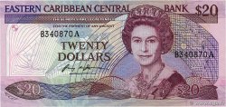 20 Dollars EAST CARIBBEAN STATES  1985 P.24a1