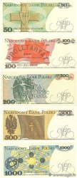 5, 100, 200, 500, 1000 Zlotych Lot POLOGNE  1988 P.142c, P.143e, P.144c, P.145d, P.146c pr.NEUF