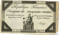 50 Livres FRANCE  1792 Ass.39a SUP