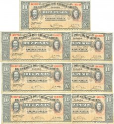 10 Pesos Consécutifs MEXICO  1915 PS.0535a SC+