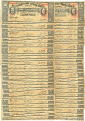 10 Pesos Consécutifs MEXICO  1915 PS.0535a SC