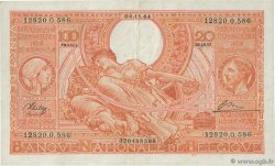 100 Francs - 20 Belgas BÉLGICA  1944 P.113 MBC