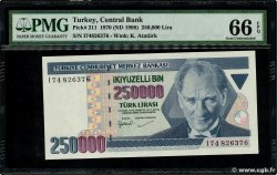 250000  Lirasi TÜRKEI  1998 P.211 ST