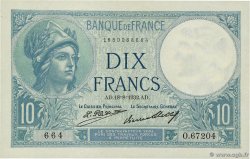 10 Francs MINERVE FRANCIA  1932 F.06.16 EBC+