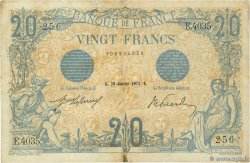 20 Francs BLEU FRANCIA  1913 F.10.03 MB
