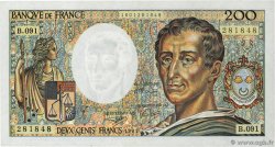 200 Francs MONTESQUIEU FRANCE  1991 F.70.11