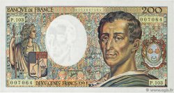 200 Francs MONTESQUIEU FRANCE  1992 F.70.12a pr.NEUF