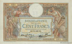 100 Francs LUC OLIVIER MERSON type modifié FRANCE  1939 F.25.45 VF+