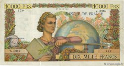 10000 Francs GÉNIE FRANÇAIS FRANCIA  1956 F.50.79 RC+
