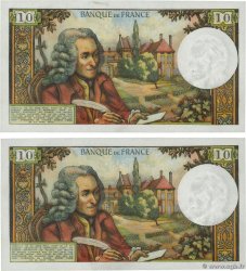 10 Francs VOLTAIRE Consécutifs FRANCIA  1973 F.62.64 SC