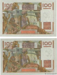 100 Francs JEUNE PAYSAN Lot FRANKREICH  1953 F.28.35 fST