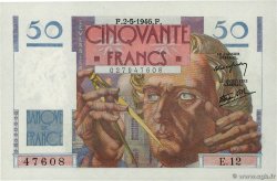 50 Francs LE VERRIER FRANCIA  1946 F.20.03 SC+