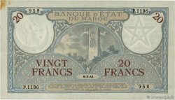 20 Francs MAROC  1941 P.18b TTB