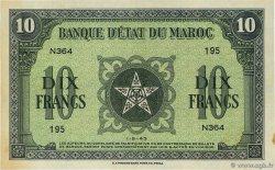 10 Francs MOROCCO  1943 P.25 XF