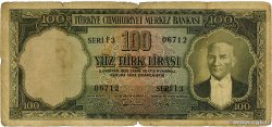 100 Lira TURQUIE  1956 P.168a B