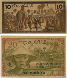 10 et 20 Cents Lot INDOCHINE FRANÇAISE  1939 P.085e et P.06d SPL+