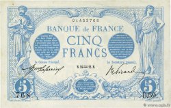 5 Francs BLEU FRANCIA  1912 F.02.01