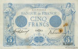 5 Francs BLEU FRANCIA  1915 F.02.24