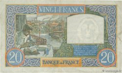 20 Francs TRAVAIL ET SCIENCE FRANCE  1940 F.12.06 TB+