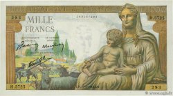 1000 Francs DÉESSE DÉMÉTER FRANCE  1943 F.40.24 SUP