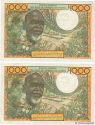 1000 Francs Consécutifs STATI AMERICANI AFRICANI  1972 P.103Ai q.FDC