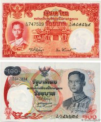 100 Baht Lot THAILAND  1955 P.079a UNC-