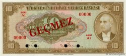 10 Lira Spécimen TURKEY  1948 P.148s