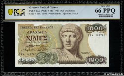 1000 Drachmes GRECIA  1987 P.202a FDC