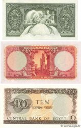 5 et 10 Pounds Lot ÉGYPTE  1958 P.031c, P.032d et P.041 pr.NEUF