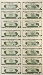 20 Dollars Planche UNITED STATES OF AMERICA San Francisco 1996 P.501* UNC