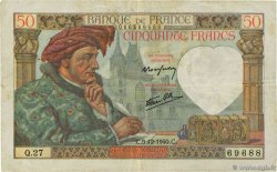 50 Francs JACQUES CŒUR FRANCE  1940 F.19.04