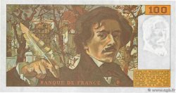 100 Francs DELACROIX imprimé en continu FRANCIA  1991 F.69bis.03c1 FDC