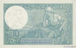 10 Francs MINERVE FRANKREICH  1922 F.06.06 VZ+