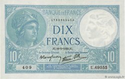 10 Francs MINERVE modifié FRANKREICH  1939 F.07.03 VZ+