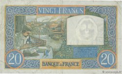 20 Francs TRAVAIL ET SCIENCE FRANCE  1941 F.12.20 VF