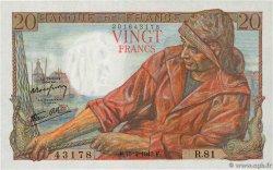 20 Francs PÊCHEUR FRANCE  1943 F.13.06