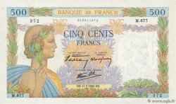 500 Francs LA PAIX FRANCE  1940 F.32.04 AU